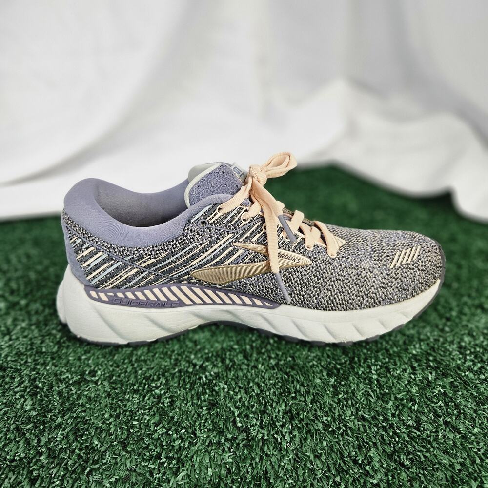 Brooks Women's Gray and Light Pink Running Sneakers - Picture 5 of 11